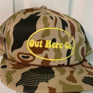 Vintage Cobra Camouflage Caps Trucker Hat!